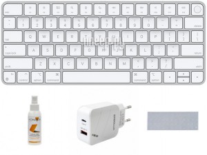 Фото APPLE Magic Keyboard Touch ID-Sun (Английская раскладка клавиатуры) MK293 Выгодный набор + подарок серт. 200Р!!!