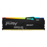 Фото Kingston Fury Beast Black RGB DDR5 DIMM 6000MHz PC-48000 CL40 - 16Gb KF560C40BBA-16