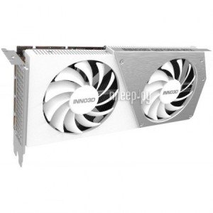 Фото Inno3D GeForce RTX 4060 TWIN X2 OC WHITE 1830MHz PCI-E 8192Mb 17000MHz 128-bit HDMI 3xDP N40602-08D6X-173051W