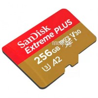 Фото 256Gb - SanDisk Micro SDXC Class 10 UHS-I A2 C10 V30 U3 Extreme SDSQXAV-256G-GN6GN (Оригинальная!)