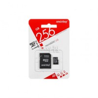 Фото 256Gb - SmartBuy MicroSDXC Class 10 UHS-I U3 SB256GBSDU3-01 с адаптером SD