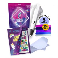Фото Набор для творчества Funtasy 3D-ручка Simple + ASB пластик 5 цветов + Книжка с трафаретами SET-Simple-ABS-5