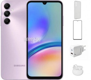 Фото Samsung SM-A057 Galaxy A05s 4/128Gb Violet & Wireless Headphones Выгодный набор + подарок серт. 200Р!!!