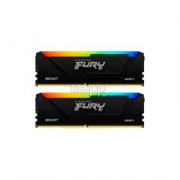 Фото Kingston FURY Beast Black RGB DDR4 DIMM 3200MHz PC-25600 CL16 - 16Gb Kit (2x8Gb) KF432C16BB2AK2/16