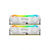 Фото Kingston Fury Renegade White RGB DDR5 DIMM 6000Mhz PC48000 CL32 - 64Gb (2x32Gb) KF560C32RWAK2-64