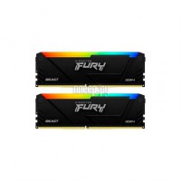 Фото Kingston Fury Beast Black RGB DDR4 DIMM 3200Mhz PC25600 CL32 - 64Gb (2x32Gb) KF432C16BB2AK2/64