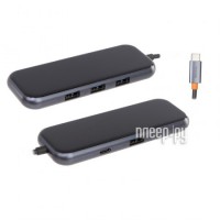 Фото Хаб USB Baseus AcmeJoy 4-Port Type-C - 4xUSB3.0 Dark Grey WKJZ010513