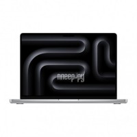 Фото APPLE MacBook Pro 14 (2023) (Английская раскладка клавиатуры) Silver MR7J3 (Apple M3/8Gb/512Gb SSD/Wi-Fi/Bluetooth/Cam/14/3024x1964/Mac OS)
