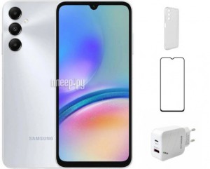 Фото Samsung SM-A057 Galaxy A05s 4/128Gb Silver New Выгодный набор + подарок серт. 200Р!!!