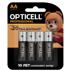 Фото AA - Opticell Professional LR6 BL4 (4 штуки) 5052001