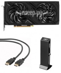 Фото Palit nVidia GeForce RTX 4070 Super Dual OC 12Gb 1980MHz PCI-E 4.0 21000MHz 192-bit HDMI+3xDP NED407SS19K9-1043D Выгодный набор + подарок серт. 200Р!!!