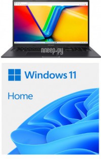 Фото ASUS VivoBook 17X K3704VA-AU102 90NB1091-M00420 + Microsoft Карточка цифрового товара Windows 11 Home Выгодный набор!!!