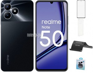 Фото Realme Note 50 3/64Gb Black & Wireless Headphones Выгодный набор + подарок серт. 200Р!!!