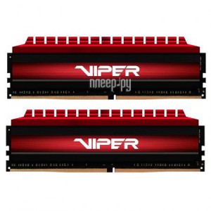 Фото Patriot Memory Viper 4 RTL DDR4 DIMM 3200MHz PC4-25600 CL16 - 64Gb Kit (2x32Gb) PV464G320C6K