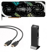 Фото Palit GeForce RTX 4080 Super Gaming Pro 2295MHz PCI-E 4.0 16384Mb 23000Mhz 23000Mhz 256-bit 3xDP NED408S019T2-1032A Выгодный набор + подарок серт. 200Р!!!