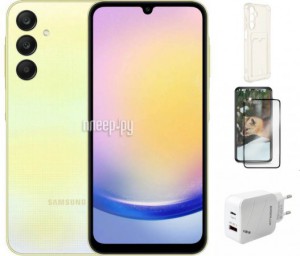 Фото Samsung SM-A256 Galaxy A25 6/128Gb Yellow New Выгодный набор + подарок серт. 200Р!!!