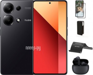 Фото Xiaomi Redmi Note 13 Pro 8/256Gb Black & Wireless Headphones Выгодный набор + подарок серт. 200Р!!!