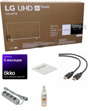 Фото LG 55UR78006LK Выгодный набор + подарок серт. 200Р!!!