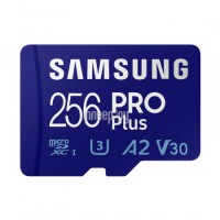 Фото 256Gb - Samsung Pro Plus Micro Secure Digital XC UHS-III U3 MB-MD256KB/WW