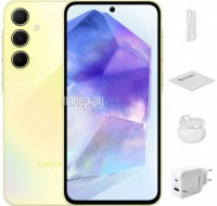 Фото Samsung SM-A556 Galaxy A55 8/128Gb Yellow & Wireless Headphones Выгодный набор + подарок серт. 200Р!!!