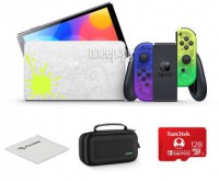Фото Nintendo Switch OLED Splatoon Выгодный набор + подарок серт. 200Р!!!