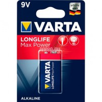 Фото Крона - Varta Longlife Max Power 6LR61 Alkaline 9V (1 штука) 4722101401