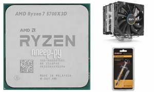 Фото AMD Ryzen 7 5700X3D (3400MHz/AM4/L3 98304Kb) 100-100001503 OEM Выгодный набор + подарок серт. 200Р!!!