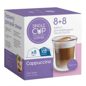 Фото Single Cup Coffee Dolce Gusto Cappuccino 16шт 00-00003560