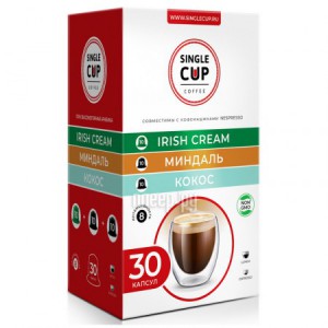 Фото Single Cup Coffee Nespresso Irish Cream/Миндаль/Кокос 30шт00-00003067