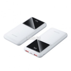 Фото Vention Power Bank 10000mAh с LED Дисплеем White FHKW0