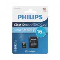 Фото 16Gb - Philips Micro Secure Digital HC Class 10 FM16MA45B/97 с переходником под SD