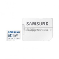 Фото 512Gb - Samsung EVO Plus Micro Secure Digital XC UHS-I U3 MB-MC512SA/EU с переходником под SD