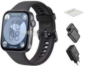 Фото Huawei Watch Fit 3 Black 55020CEE Выгодный набор + подарок серт. 200Р!!!