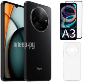 Фото Xiaomi Redmi A3 4/128Gb Black New Выгодный набор + подарок серт. 200Р!!!