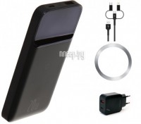 Фото Baseus Power Bank Magnetic Wireless 10000mAh 20W Blue PPCX010201 Выгодный набор + подарок серт. 200Р!!!