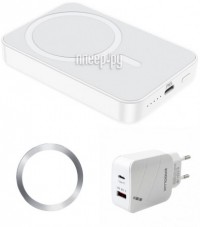 Фото Hoco Power Bank J109 Easy 5000mAh White 6931474791368 Выгодный набор + подарок серт. 200Р!!!