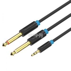 Фото Vention Jack 3.5mm/M - 2xJack 6.5mm/M 2m BACBH