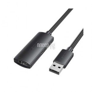 Фото Vention USB 2.0 AM/AF 5m Black CBKBJ