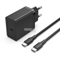 Фото Vention 25W + кабель USB-C 3А Black FAHBF-EU