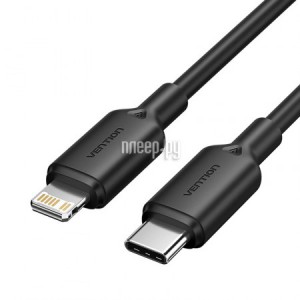 Фото Vention USB 2.0 CM - Lightning 3A 1m Black LAKBF