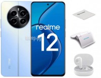 Фото Realme 12 4G 8/256Gb RMX3871 Blue & Wireless Headphones Выгодный набор + подарок серт. 200Р!!!