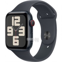 Фото APPLE Watch SE (2024) GPS + Cellular 44mm Midnight Aluminium Case with Midnight Sport Band - M/L MXGM3