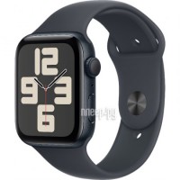 Фото APPLE Watch SE (2024) GPS 44mm Midnight Aluminium Case with Midnight Sport Band - S/M MXEJ3