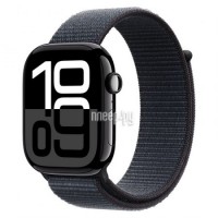 Фото APPLE Watch Series 10 GPS + Cellular 42mm Jet Black Aluminium Case with Ink Sport Loop MWX83