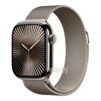 Фото APPLE Watch Series 10 GPS + Cellular 46mm Natural Titanium Case with Natural Milanese Loop - M/L MWYC3