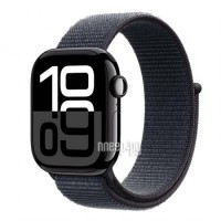 Фото APPLE Watch Series 10 GPS 42mm Jet Black Aluminium Case with Ink Sport Loop MWWG3