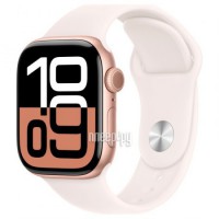 Фото APPLE Watch Series 10 GPS 42mm Rose Gold Aluminium Case with Light Blush Sport Band - M/L MWWJ3