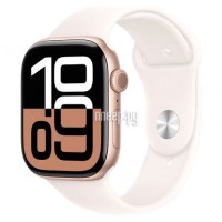 Фото APPLE Watch Series 10 GPS 46mm Rose Gold Aluminium Case with Light Blush Sport Band - M/L MWWU3