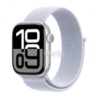 Фото APPLE Watch Series 10 GPS 46mm Silver Aluminium Case with Blue Cloud Sport Loop MWWN3