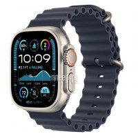 Фото APPLE Watch Ultra 2 (2024) GPS + Cellular 49mm Natural Titanium Case with Navy Ocean Band MX4D3